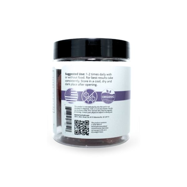 Native Ceuticals' Relax Gummy to alleviate stress and bring comfort to your day.