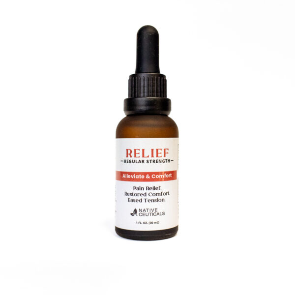 Relief Tincture for pain relief, restoration, and eased tension.. without THC