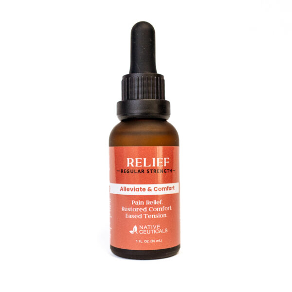 Relief Tincture for pain relief, restoration, and eased tension.. with THC