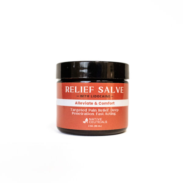 Relief Salve with THC and lidocaine to alleviate and comfort